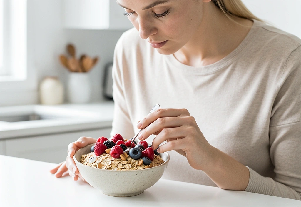 Preparing a healthy breakfast