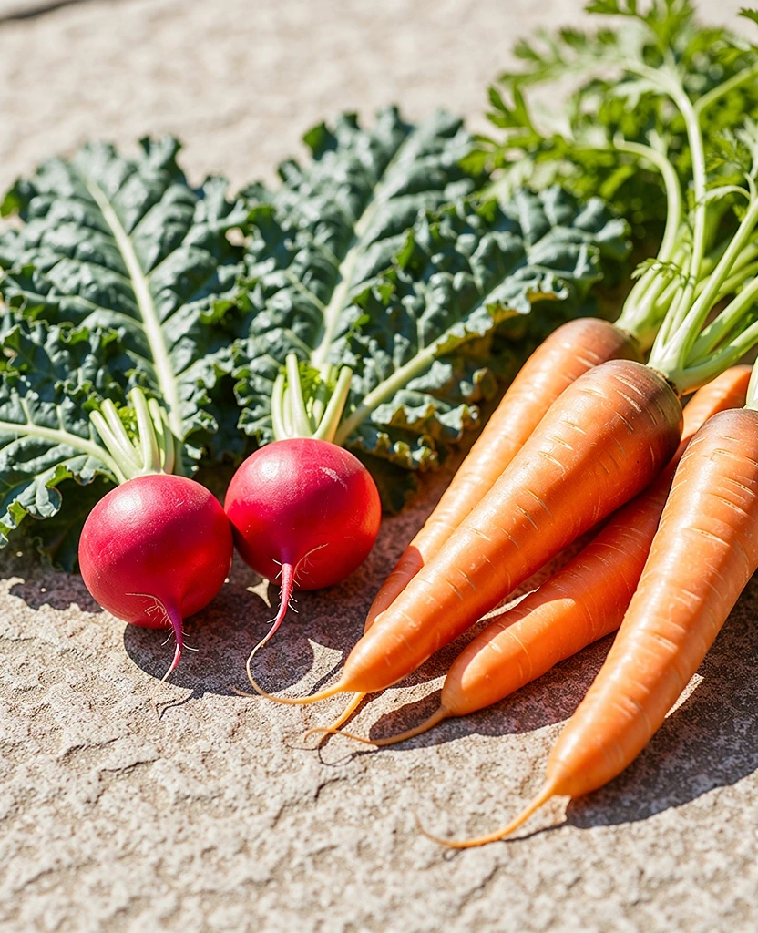 Fresh whole ingredients for a balanced diet